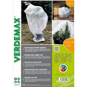Cappuccio Protettivo in TNT 17 gr/mq busta 3pz m1x1,6 bianco - Verdemax